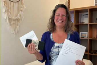Therapeute Heidi Siegers die visitatie heeft afgerond zonder een enkele op- of aanmerking