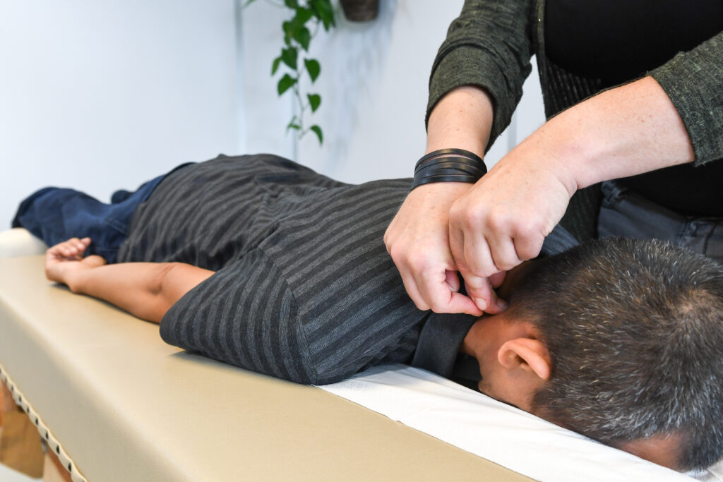 Close-up van BSR-behandeling