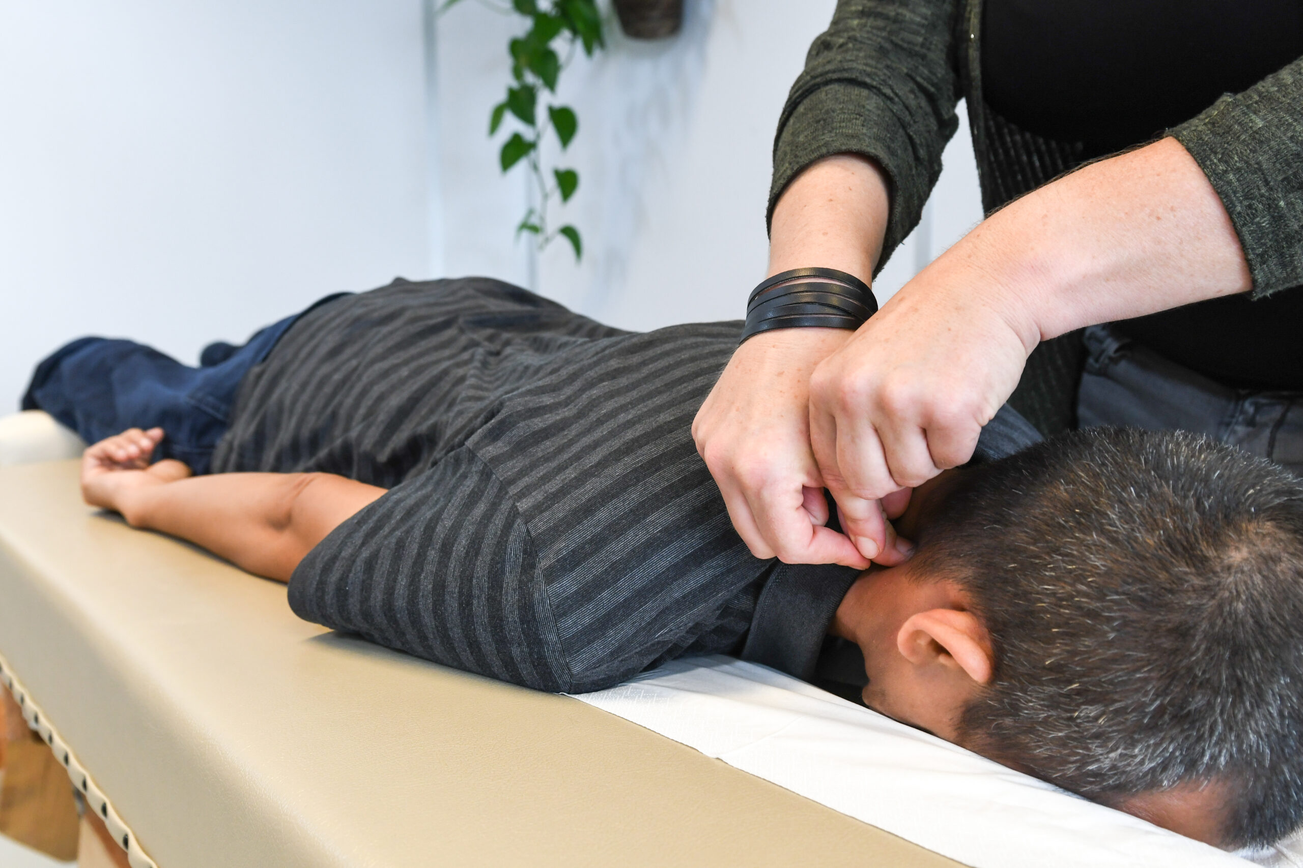 Close-up van BSR-behandeling